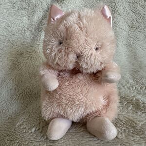 Bunnies By The Bay Wee Purr-ty Kitty Pink Cat Satin Ears 7” Plush Stuffed Animal